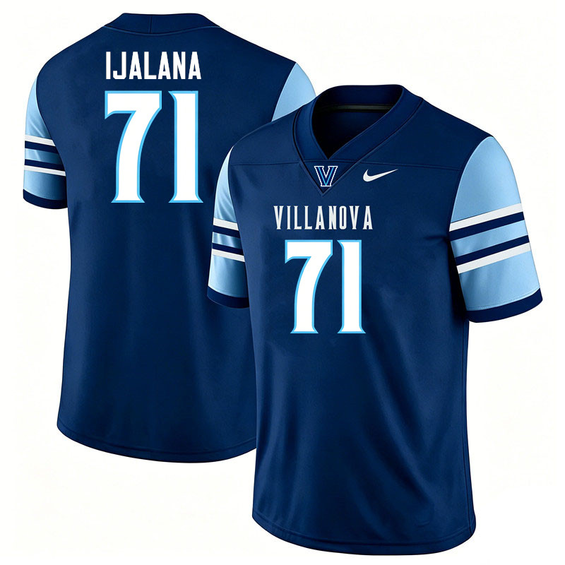 Villanova Wildcats #71 Ben Ijalana College Football Jerseys,Uniforms-Navy